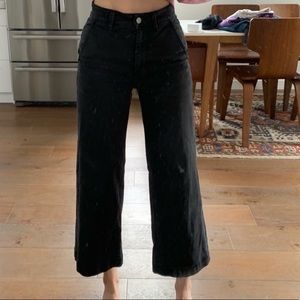 Everlane Wide Leg Crop in Black